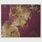 Gedetailleerde goudroodruitwortel van Bourgogne Cadeaupapier (Vlak)