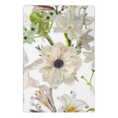 Gedetailleerde handgetekende bloemen - bloeiende t mini klembord (Achterkant)