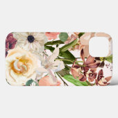 Gedetailleerde handgetekende bloemen. Case-Mate iPhone case (Achterkant (horizontaal))