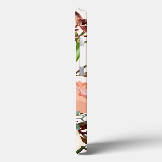 Gedetailleerde handgetekende bloemen. Case-Mate iPhone case (Achterkant / Links)
