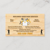 Gedetailleerde Handyman-promo aanpassen Visitekaartje (Voorkant)