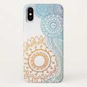 Gedetailleerde hennna abstracte zonsopgang Case-Mate iPhone case (Achterkant)