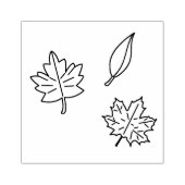 Gedetailleerde herfstbladeren kunststempel rubberstempel (Afrduk)