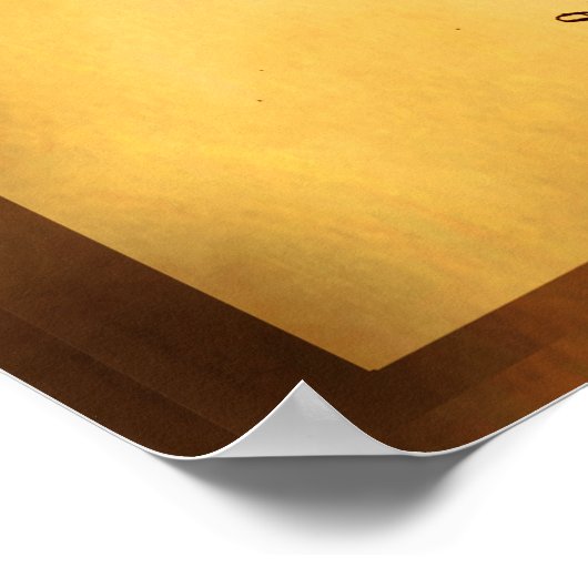 Gedetailleerde Hi res Trombone Patent art Poster (Hoek)