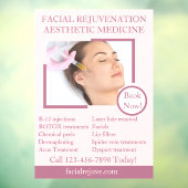 Gedetailleerde huidbehandeling met Botox-gezicht a Raamsticker (Vel 3)