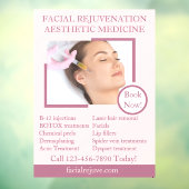 Gedetailleerde huidbehandeling met Botox-gezicht a Raamsticker (Vel 3)