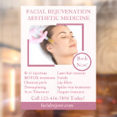 Gedetailleerde huidbehandeling met Botox-gezicht a Raamsticker (Vel 2)