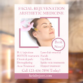 Gedetailleerde huidbehandeling met Botox-gezicht a Raamsticker (Vel 2)