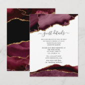 Gedetailleerde informatie over de Bourgogne en de Informatiekaartje (Voorkant / Achterkant)