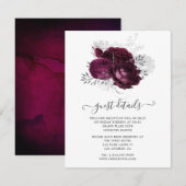 Gedetailleerde informatie over de Bourgogne en de  Informatiekaartje (Voorkant / Achterkant)