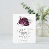 Gedetailleerde informatie over de Bourgogne en de  Informatiekaartje (Staand voorkant)