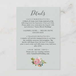 Gedetailleerde Kaart over het huwelijk met Floral