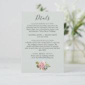Gedetailleerde Kaart over het huwelijk met Floral (Staand voorkant)