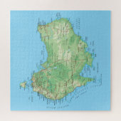 Gedetailleerde kaart van Australië Legpuzzel (Horizontaal)