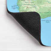 Gedetailleerde kaart van Australië Muismat (Hoek)