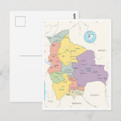 Gedetailleerde kaart van Bolivia (Voorkant / Achterkant)