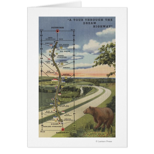 Gedetailleerde kaart van de Dream Highway (Voorkant)