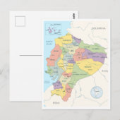 Gedetailleerde kaart van Ecuador (Voorkant / Achterkant)