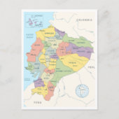 Gedetailleerde kaart van Ecuador (Voorkant)