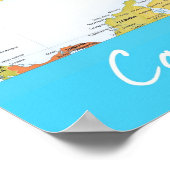 Gedetailleerde kaart van het Carriboon Poster (Hoek)