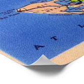 Gedetailleerde kaart van het eiland poster (Hoek)