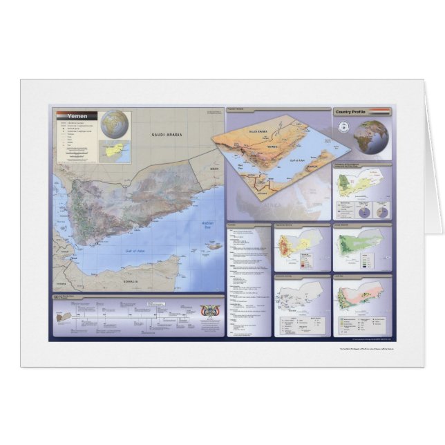 Gedetailleerde kaart van Jemen - 2002 (Voorkant Horizontaal)