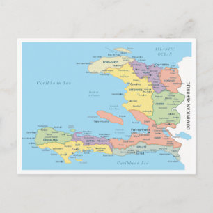 Gedetailleerde kaart van regio's in Haïti