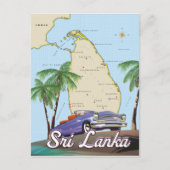 Gedetailleerde kaart van Sri Lanka (Voorkant)