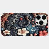 Gedetailleerde kersenbloesem samenstelling Case-Mate iPhone case (Achterkant (horizontaal))