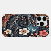 Gedetailleerde Kersenbloesemcompositie iPhone Hoesje (Achterkant horizontaal)