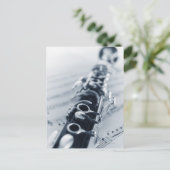 Gedetailleerde Klarinet Briefkaart (Staand voorkant)