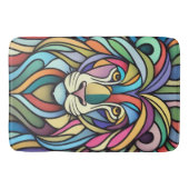 Gedetailleerde kleurrijke leeuwenkop badmat (Voorkant)