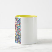 Gedetailleerde kleurrijke leeuwenkop mok (Midden)