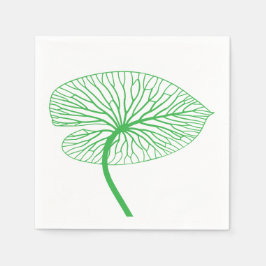 Gedetailleerde Leaf Art servetten