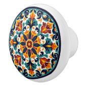 Gedetailleerde Mexicaanse Talavera Floral Keramisc Keramische Knop (Rechts)