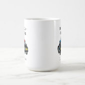 Gedetailleerde Mok koffie van politieagent in rust (Center)