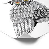 Gedetailleerde ovale illustratie, vectorlijnkunst poster (Hoek)