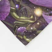 Gedetailleerde Paarse ventilator Fleece Deken (Hoek)