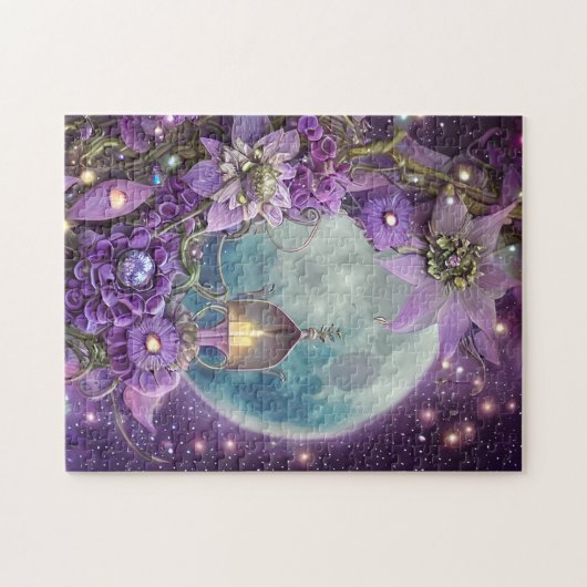 Gedetailleerde Paarse ventilator Legpuzzel (Horizontaal)