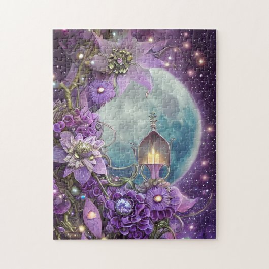 Gedetailleerde Paarse ventilator Legpuzzel (Verticaal)