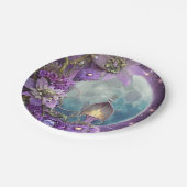 Gedetailleerde Paarse ventilator Papieren Bordje (Gekanteld)