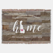 Gedetailleerde persoonlijke houten look van de thu deken (Voorkant)