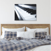 Gedetailleerde pianotoetsen 2 canvas afdruk (Insitu (Slaapkamer))