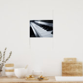 Gedetailleerde pianotoetsen 2 poster (Keuken)
