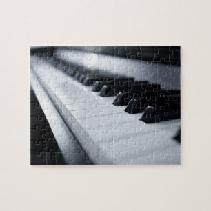 Gedetailleerde pianotoetsen legpuzzel