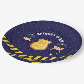 Gedetailleerde politiepagina papieren bordje (Gekanteld)