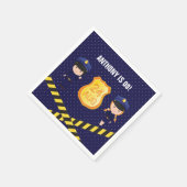 Gedetailleerde politiepagina servetten (Hoek)