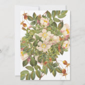 Gedetailleerde primrose Bridal Shower-uitnodiging Kaart (Achterkant)