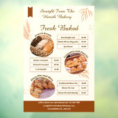 Gedetailleerde promo voor toegang tot bakkerijgoed raamsticker (Vel 3)