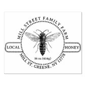 GEDETAILLEERDE  QUEEN BEE ILLUSTRATION HONING RUBBERSTEMPEL (Afrduk)